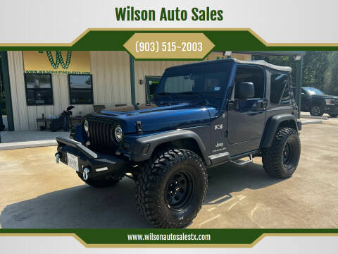 2004 Jeep Wrangler for sale at Wilson Auto Sales in Chandler TX