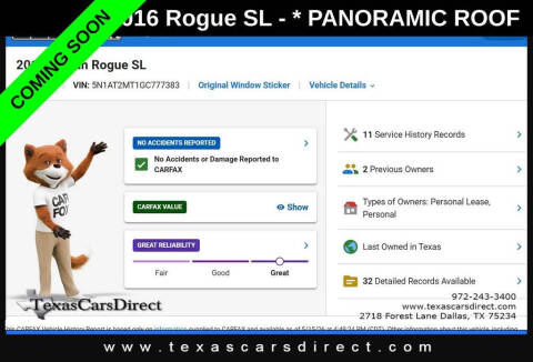 2016 Nissan Rogue SL