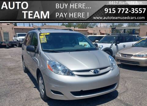 2008 Toyota Sienna for sale at AUTO TEAM in El Paso TX