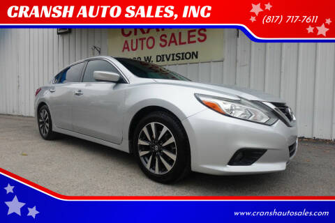 2017 Nissan Altima for sale at CRANSH AUTO SALES, INC in Arlington TX