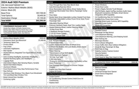 2024 Audi SQ5 3.0T quattro Premium