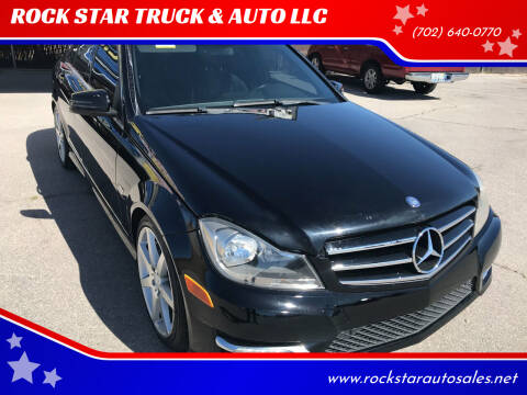 2012 Mercedes-Benz C-Class for sale at ROCK STAR AUTO SALES LLC in Las Vegas NV