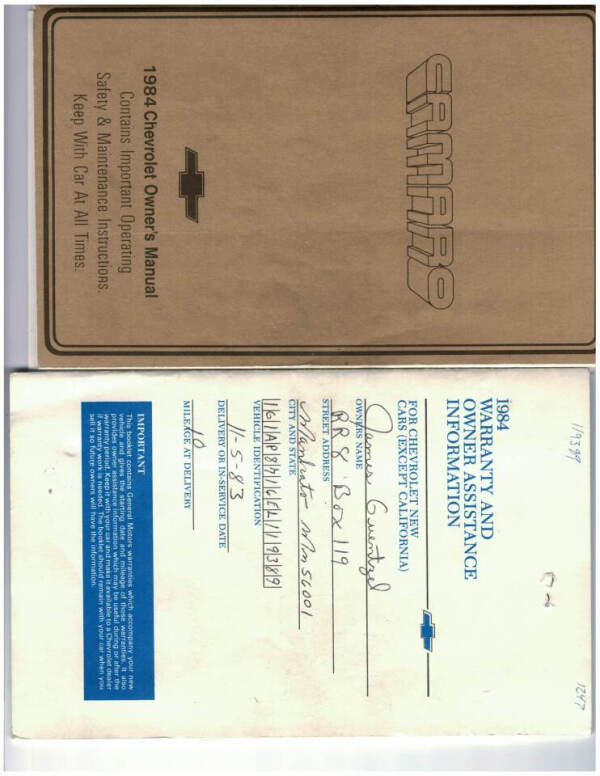 1984 Chevrolet Camaro