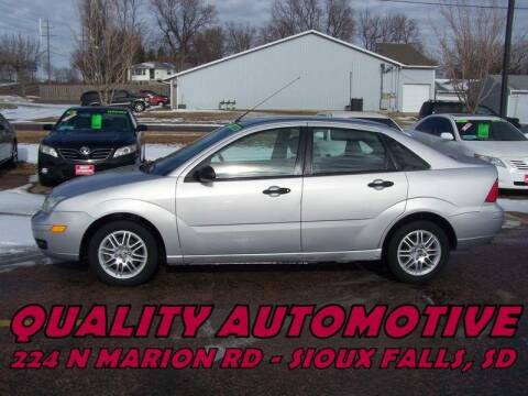 2006 Ford Focus for sale at Quality Automotive in Sioux Falls SD
