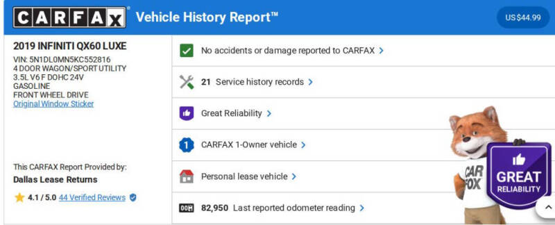 2019 Infiniti QX60