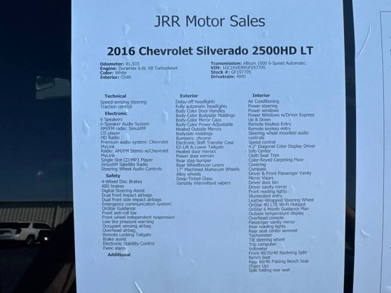 2016 Chevrolet Silverado 2500HD