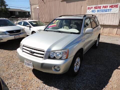 2003 Toyota Highlander for sale at SAVALAN AUTO SALES in Gilroy CA