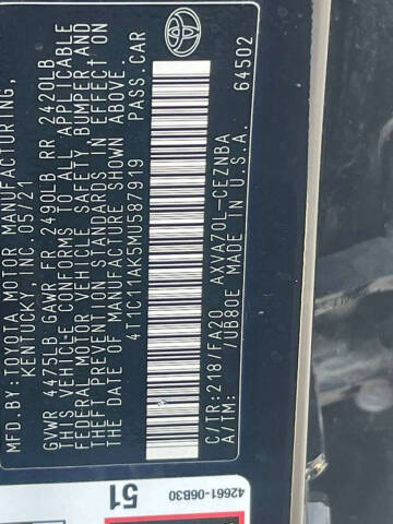 2021 Toyota Camry LE