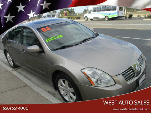 2004 Nissan Maxima for sale at West Auto Sales in Belmont CA