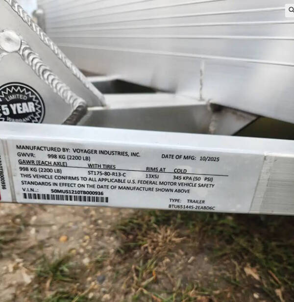 2025 Bear Track BTU65144S