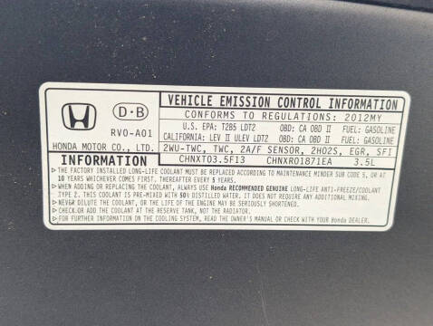 2012 Honda Odyssey