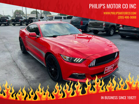 2015 Ford Mustang for sale at PHILIP'S MOTOR CO INC in Haleyville AL