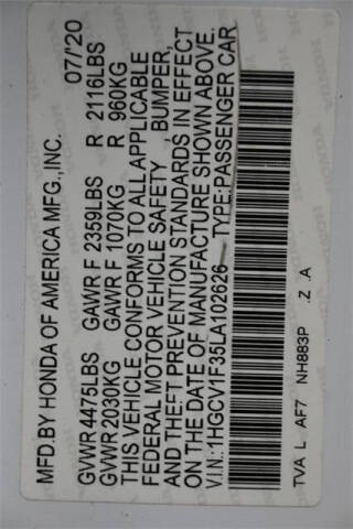 2020 Honda Accord Sport