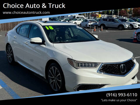 2018 Acura TLX for sale at Choice Auto & Truck in Sacramento CA