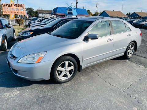 2004 Honda Accord for sale at Sunset Motors in Manteca CA