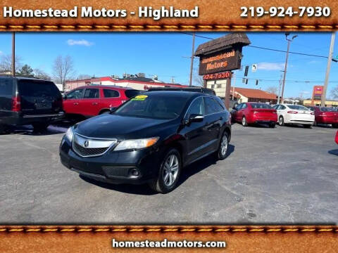 2015 Acura RDX for sale at HOMESTEAD MOTORS in Highland IN