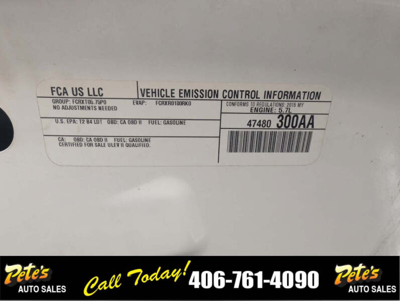 2015 Dodge Durango Special Service