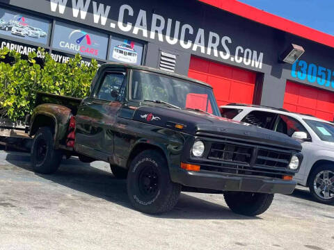 1971 Ford F-100 for sale at CARUCARS LLC in Miami FL