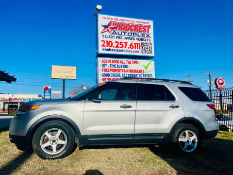 2013 Ford Explorer for sale at Windcrest Autoplex LLC in San Antonio TX