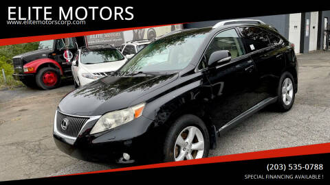 2010 Lexus RX 350 for sale at ELITE MOTORS in West Haven CT