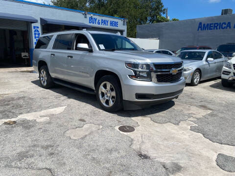 2016 Chevrolet Suburban for sale at America Auto Wholesale Inc in Miami FL