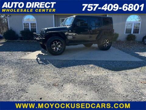 2015 Jeep Wrangler Unlimited for sale at Auto Direct Wholesale Center in Moyock NC
