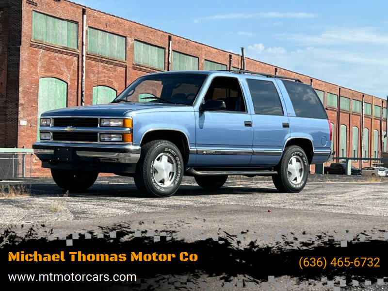 1996 Chevrolet Tahoe for sale at Michael Thomas Motor Co in Saint Charles MO