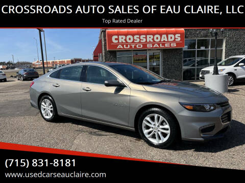 2017 Chevrolet Malibu for sale at CROSSROADS AUTO SALES OF EAU CLAIRE, LLC in Eau Claire WI