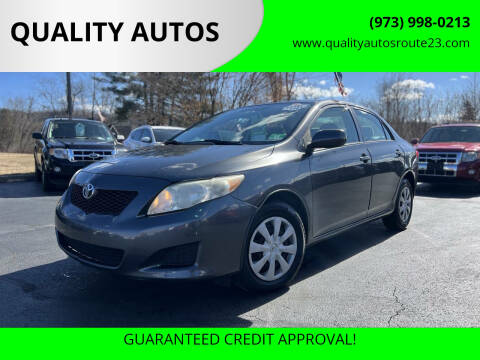 2009 Toyota Corolla for sale at QUALITY AUTOS in Hamburg NJ