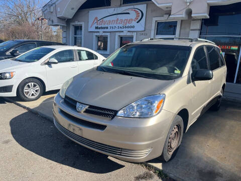 2005 Toyota Sienna for sale at Advantage Motors Inc in Newport News VA