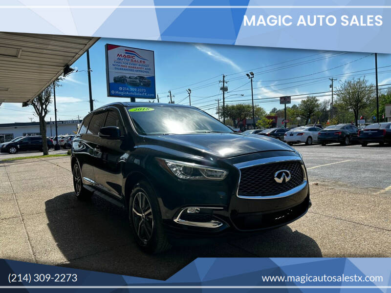 2018 Infiniti QX60 for sale at Magic Auto Sales in Dallas TX