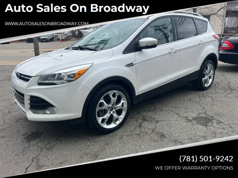 2016 Ford Escape for sale at Auto Sales on Broadway in Norwood MA