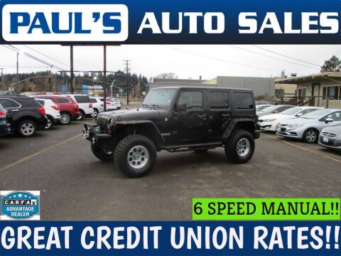 2011 Jeep Wrangler Unlimited for sale at Paul's Auto Sales in Eugene OR
