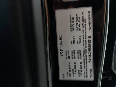 2020 Tesla Model 3 Long Range