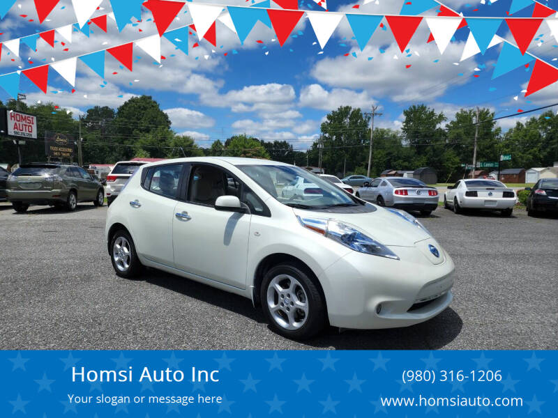 2012 Nissan LEAF for sale at Homsi Auto Inc in Kannapolis NC