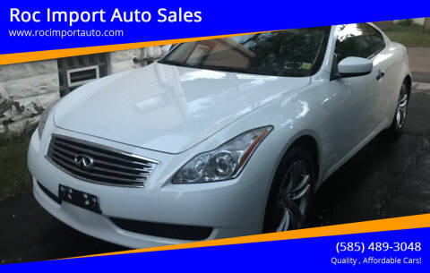 2009 Infiniti G37 Coupe for sale at Roc Import Auto Sales in Rochester NY