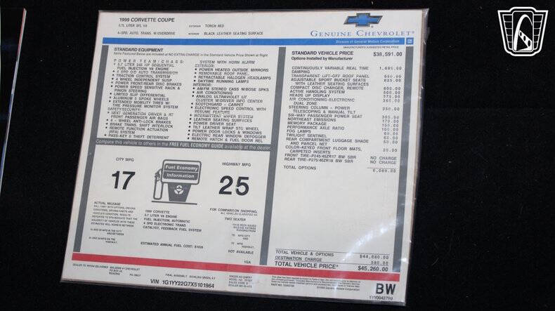 1999 Chevrolet Corvette