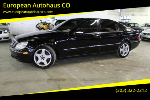2003 Mercedes-Benz S-Class for sale at European Autohaus CO in Denver CO