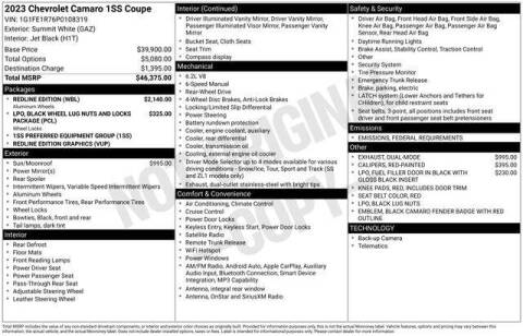 2023 Chevrolet Camaro SS