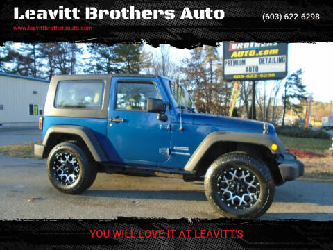 2010 Jeep Wrangler for sale at Leavitt Brothers Auto in Hooksett NH