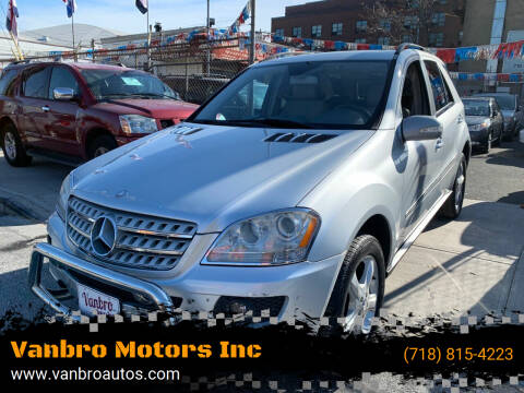 2008 Mercedes-Benz M-Class for sale at Vanbro Motors Inc in Staten Island NY