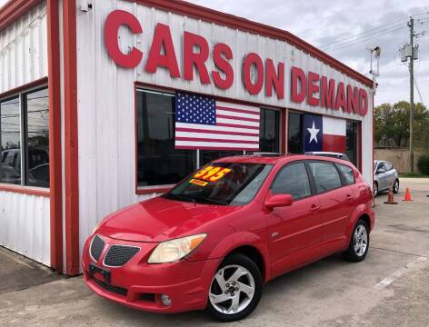 2005 Pontiac Vibe for sale at Cars On Demand 3 in Pasadena TX