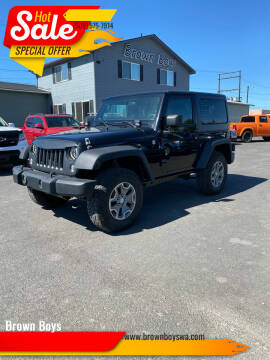 2014 Jeep Wrangler for sale at Brown Boys in Yakima WA