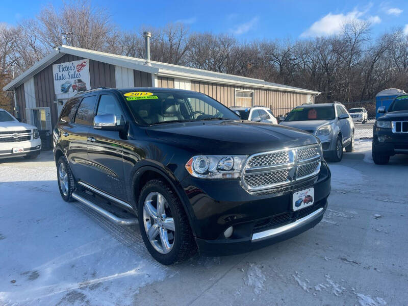 2012 Dodge Durango for sale at Victor's Auto Sales Inc. in Indianola IA