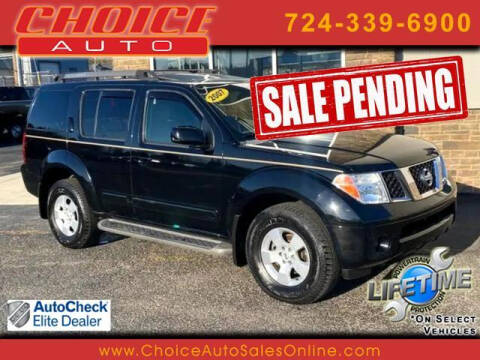 2007 Nissan Pathfinder for sale at CHOICE AUTO SALES in Murrysville PA