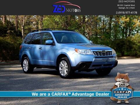 2011 Subaru Forester for sale at Zed Motors in Raleigh NC