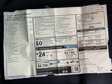 2024 BMW 8 Series 840i Gran Coupe