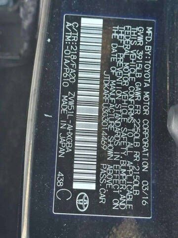 2016 Toyota Prius Three