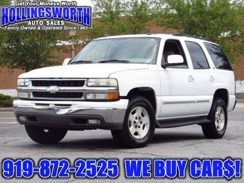 2004 Chevrolet Tahoe for sale at Hollingsworth Auto Sales in Raleigh NC