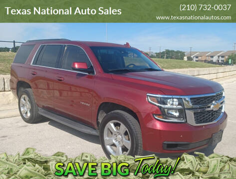 2016 Chevrolet Tahoe for sale at Texas National Auto Sales LLC in San Antonio TX